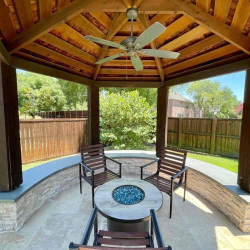 Elevate your outdoor experience with stylish pergolas, cozy patio covers, and soothing ambient lighting in Denton County 75287