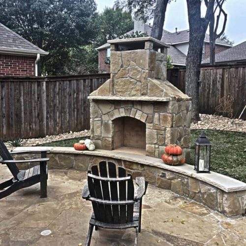 Elegant outdoor living space in Denton County 75067