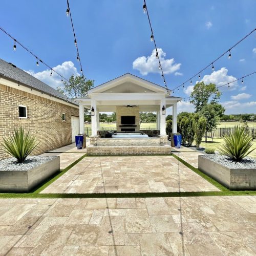 Enhance your patio lifestyle** featuring chic pergolas, warm patio covers, and calming ambient lighting in Lewisville 75010