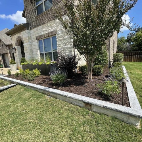 Elegant outdoor landscape design in Denton County 75067